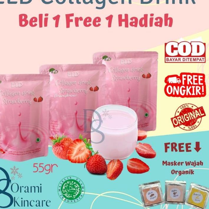 

Topϟsale BELI 1 GRATIS 1 HADIAH - ELD COLLAGEN DRINK STRAWBERRY MINUMAN PEMUTIH BADAN COLAGEN AMAN BPOM HALAL MUI (FREE MASKER ORGANIK) 5.5 Brand/[COD]/5.5 Flash Sale/「Mall✔️」/Discount Today