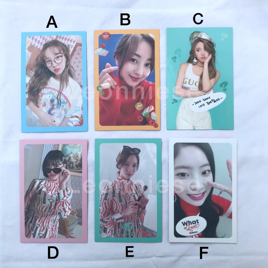 Official Photocard PC TWICE What Is Love ver. B - Chaeyoung Dahyun Jihyo Nayeon Mina Momo