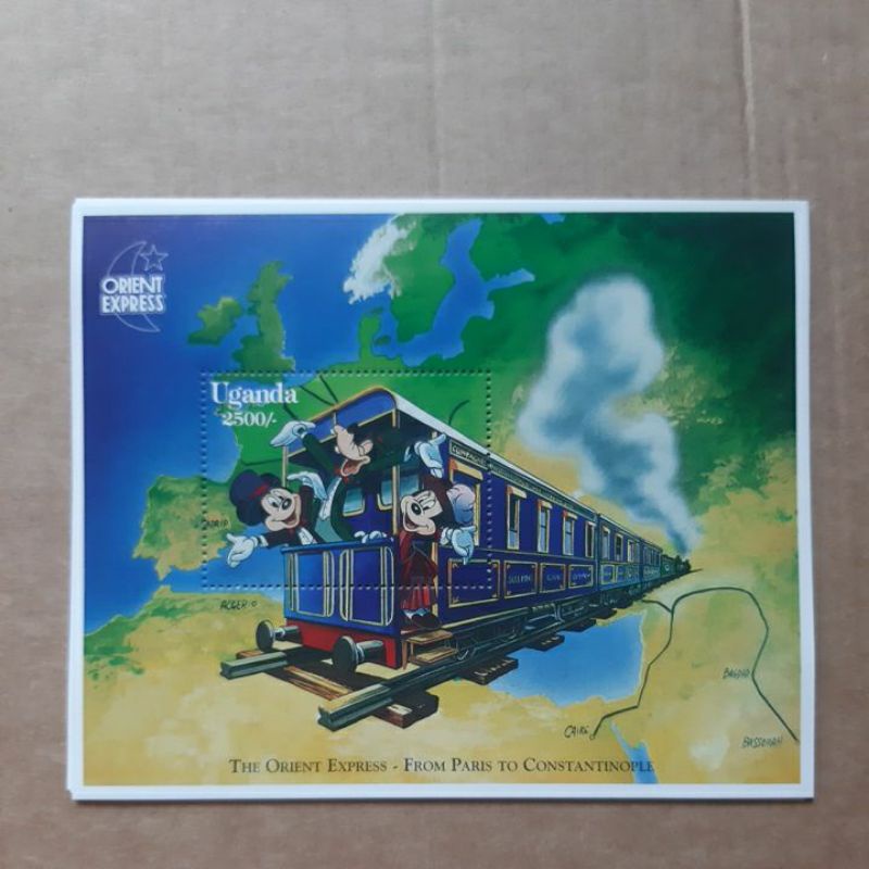 

Perangko Disney Uganda The Orient Express sheet 1 prangko