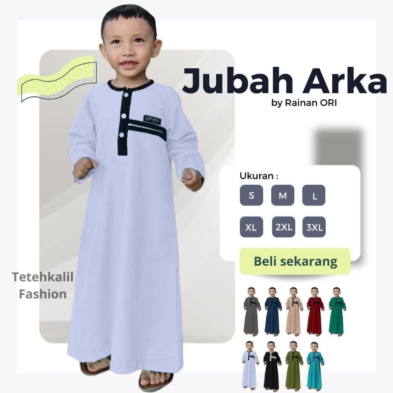 Jubah Anak Laki Laki / Jubah ARKA / Gamis Anak Model ARKA by Rainan ORI Terbaru 2022