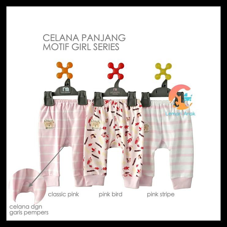 SPECIAL CHIYO 3pcs Celana  Panjang  Bayi  Motif 0 3  Bulan  