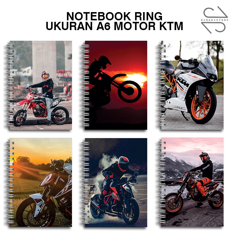 

BELI 6 GRATIS 1)Buku Tulis Catatan buku notebook buku diary Notebook Ring Spiral A6 60 Lembar koleksi gambar motor ktm part2
