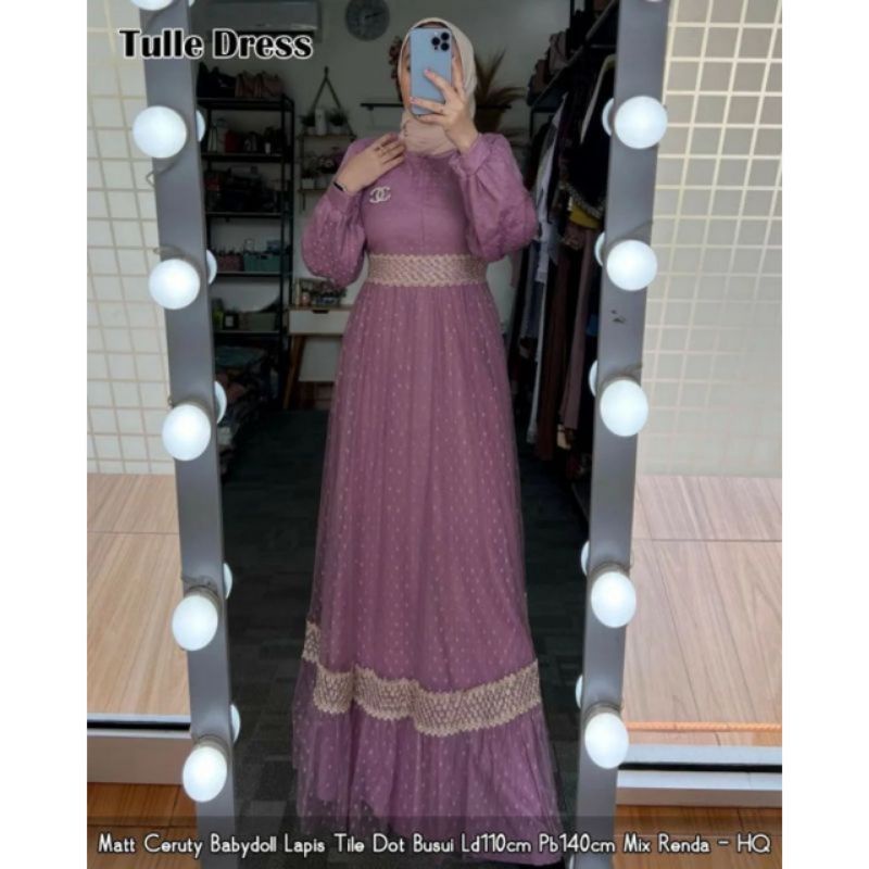 Tulle maxy dress