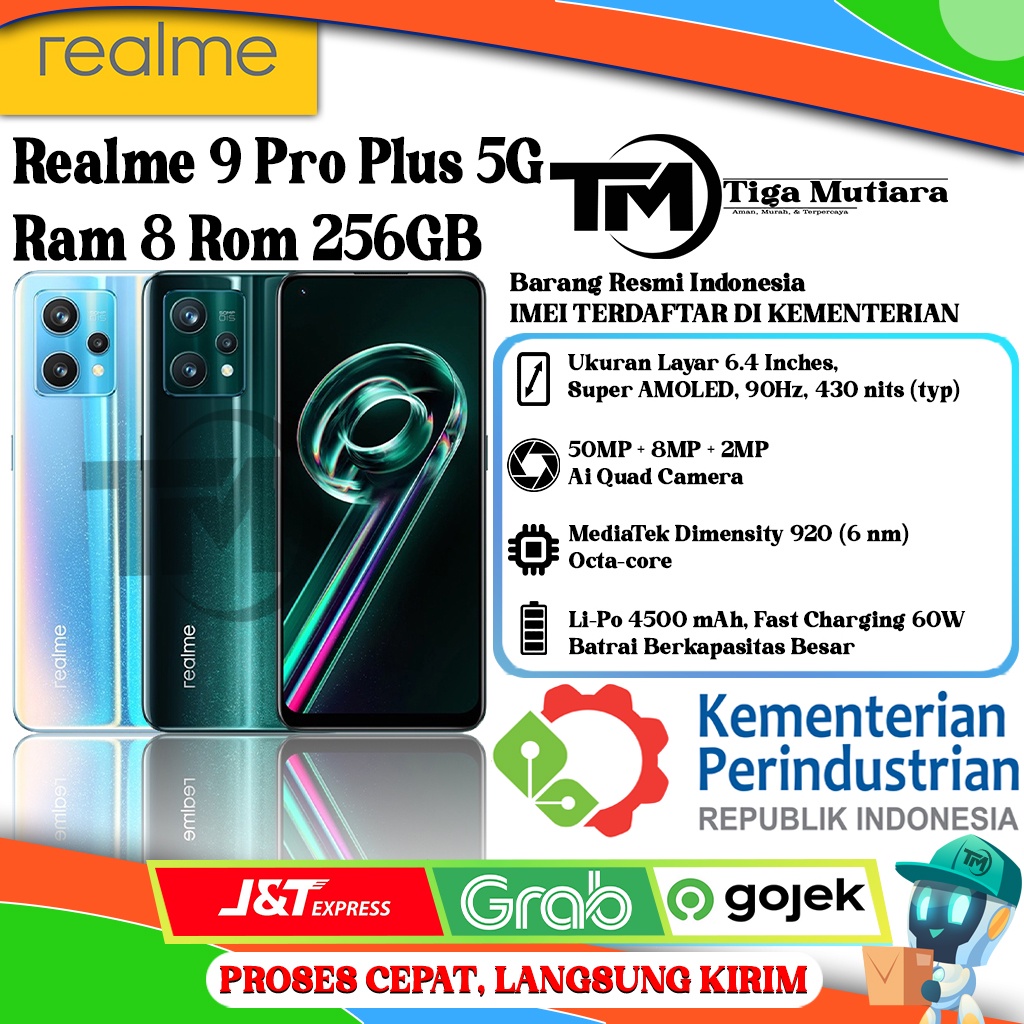 Realme 9 Pro Plus 5G Ram 8 Rom 128 | 256GB