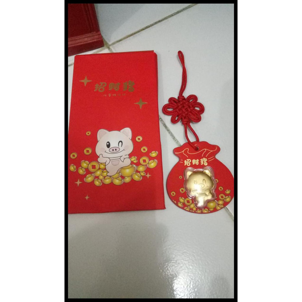 

Angpao emas babi limited edition TERLENGKAP