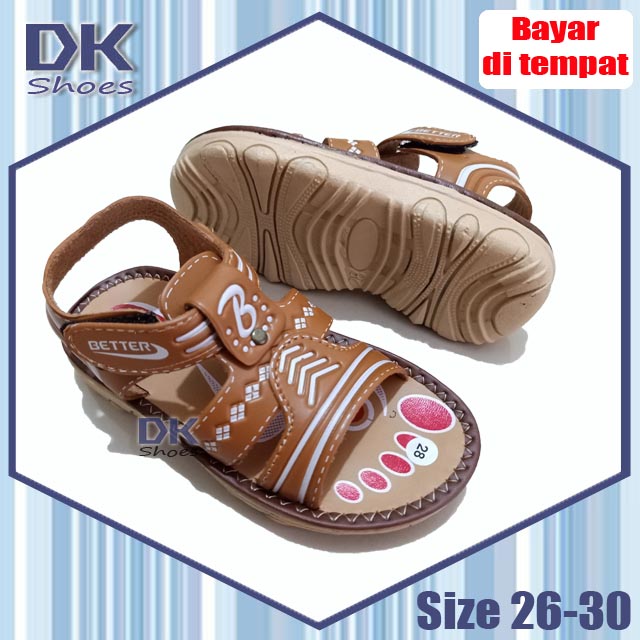 Better 26-30 / Sepatu Sandal Tali Velcro Anak Laki / Fashion Sepatu Anak Laki / Sandal Gunung Anak