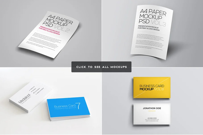 Print Object Mockups Bundle - Photoshop