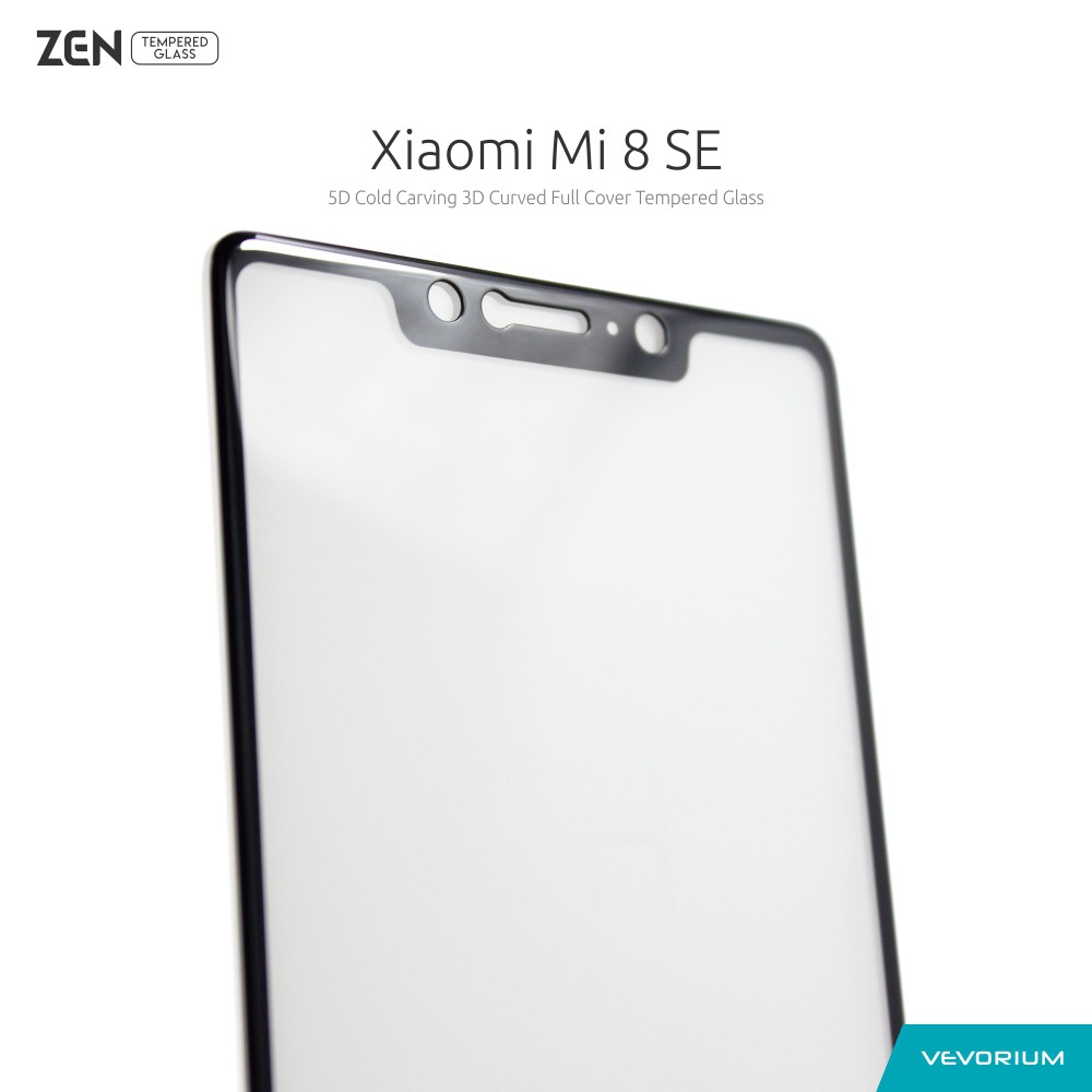 VEVORIUM ZEN 5D Cold Xiaomi Mi 8 SE Mi8 SE 3D Curved Full Tempered Glass