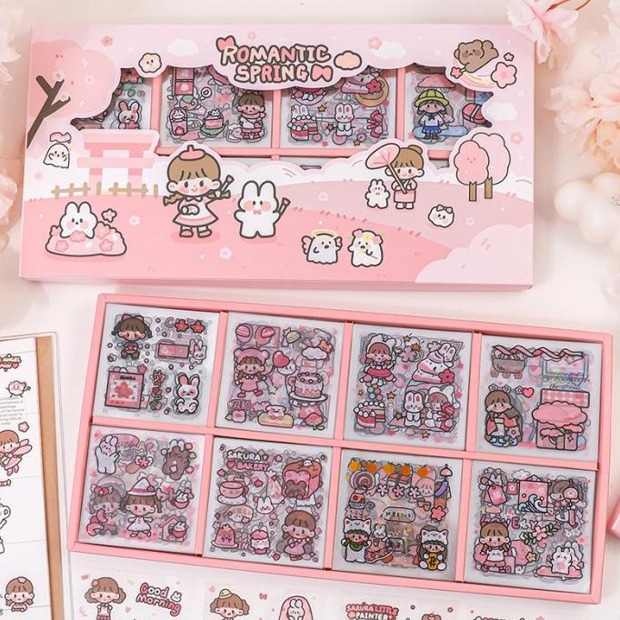 

(BISA COD) ic] 200 lembar deco sticker PVC diy gift kado universe spring TERBAIK Kode 739