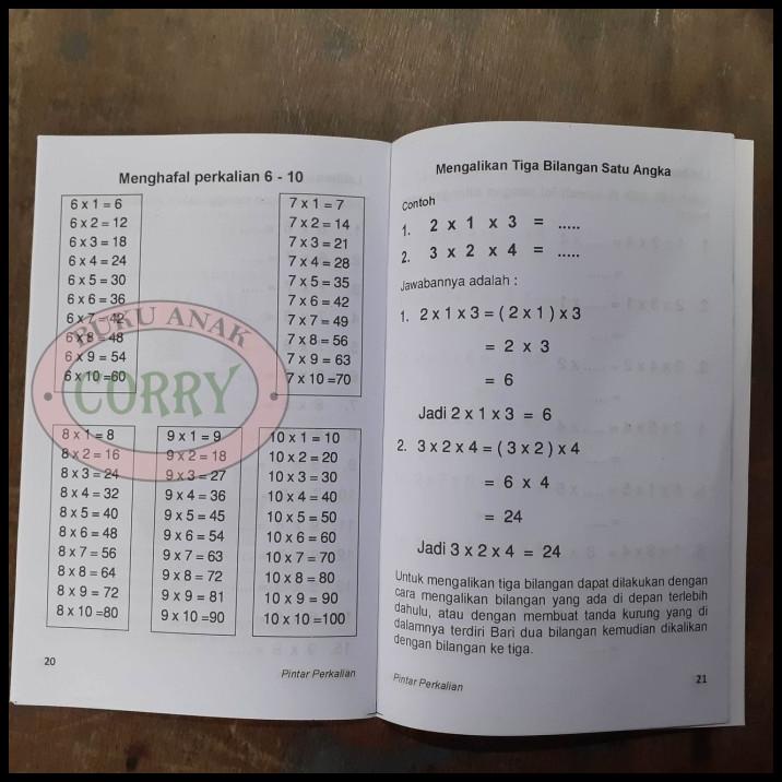 

Buku Belajar Anak Pintar Perkalian Sd Kelas 1 - 3 Matematika Kali Eduk
