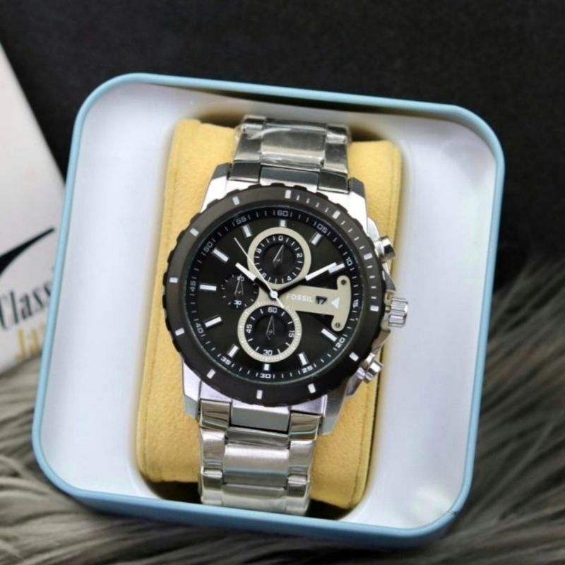 Jam Tangan Pria ES6137 Chrono Variasi dan FREE BOX DAN BATRAI CADANGAN