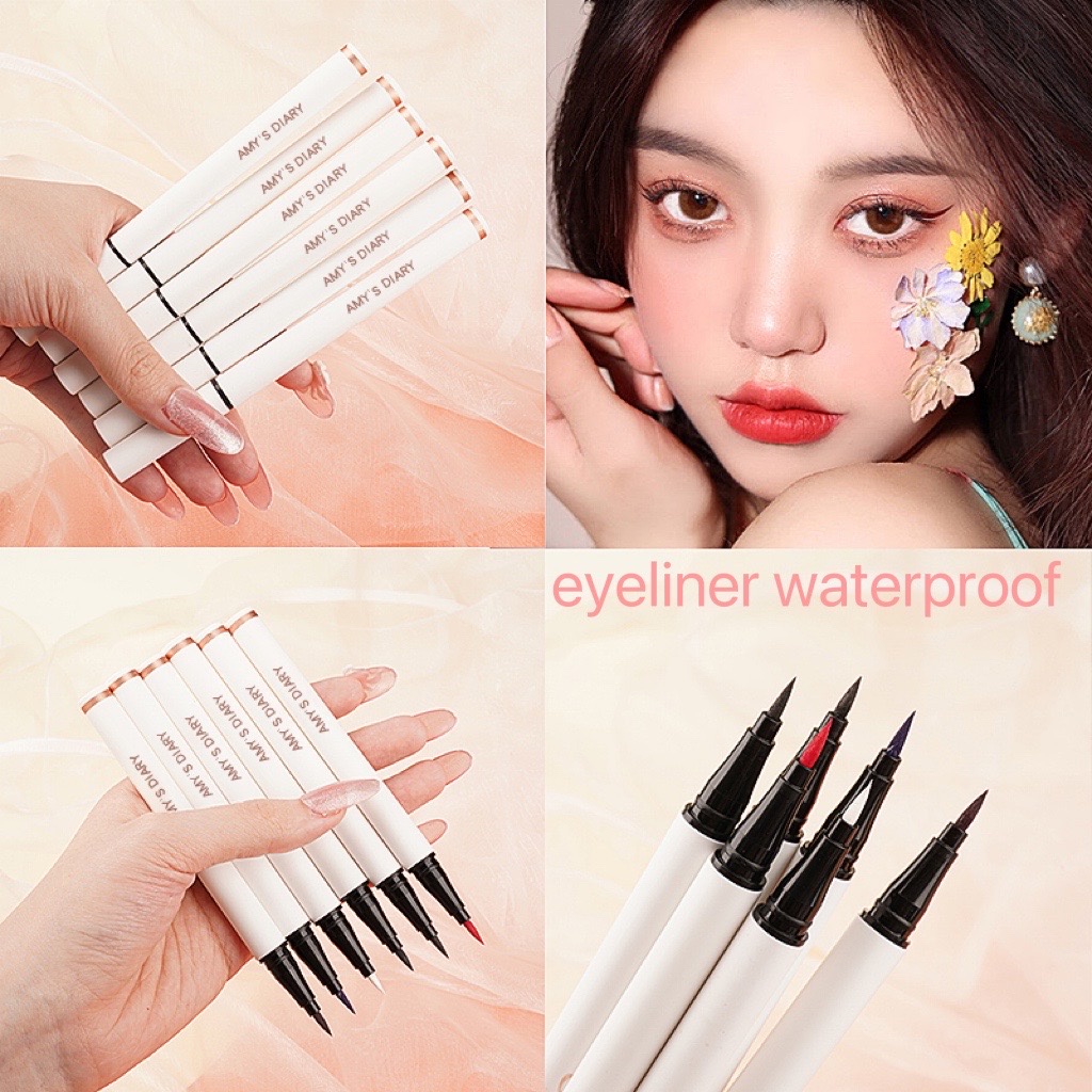 Eyeliner AMY'S DIARY  Evenly Pigmented Long Lasting Waterproof Liquid Wing With Stamp 100% ORIGINAL