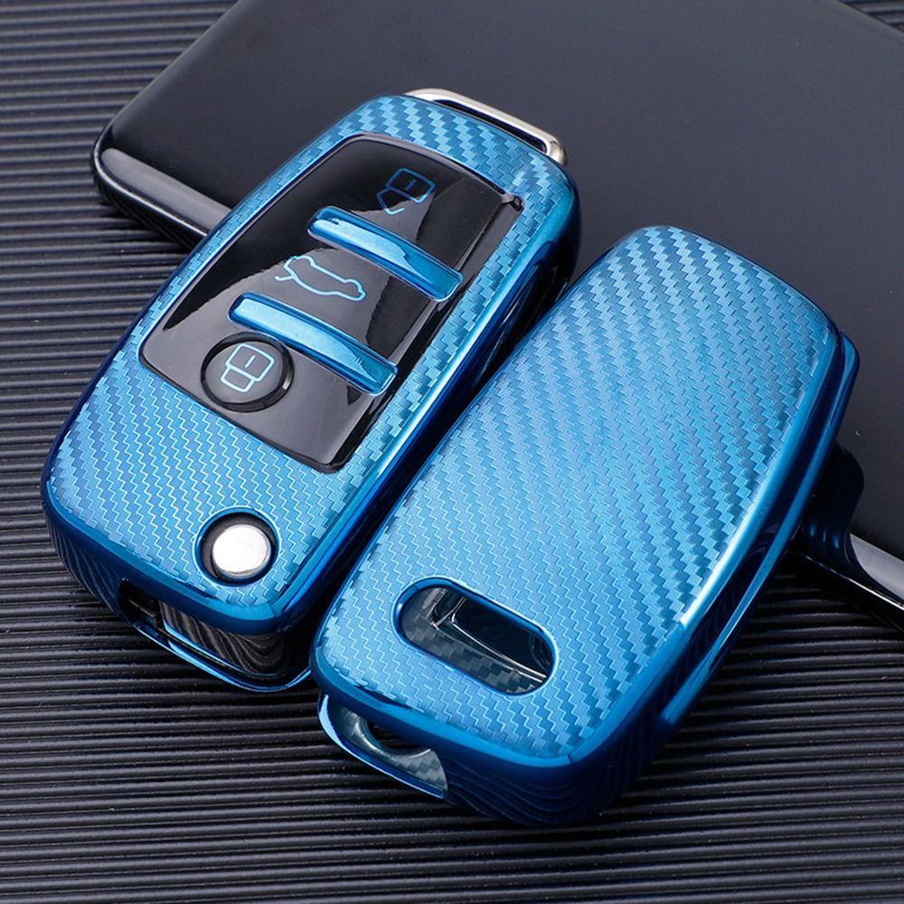 Top Remote Key Case Soft TPU Aksesoris Mobil Skin Key Fob Cover