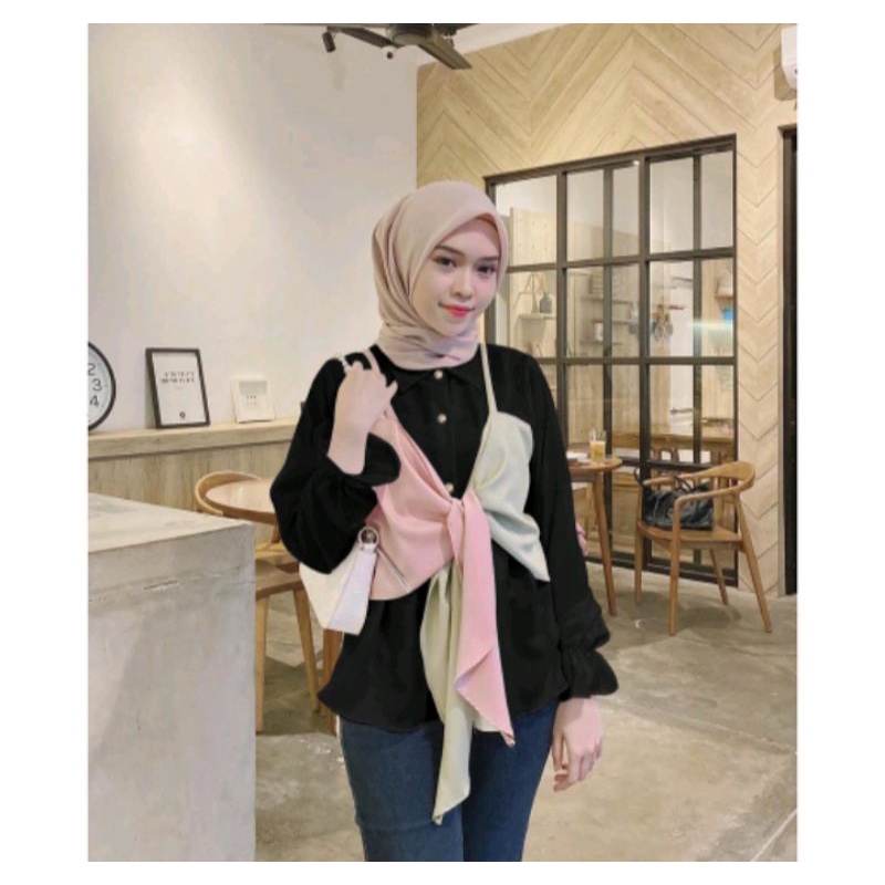 Ros Top | Magnolia Top | Rosana Atasan Blouse Combi | Blouse