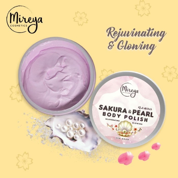 Mireya Sakura &amp; Pearl rice goat milk matcha yam bean Body Polishc