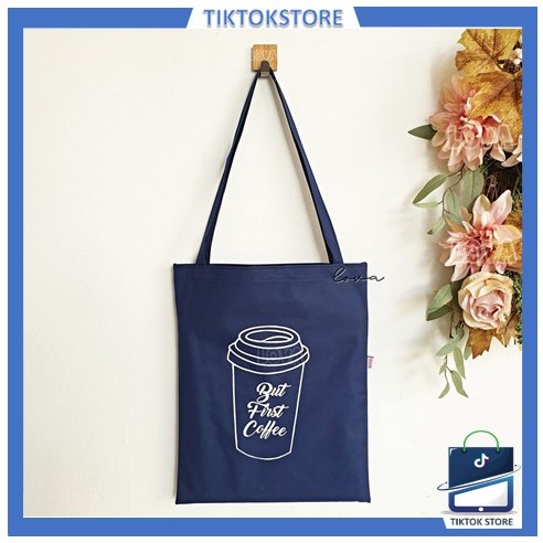 TIKTOK - COFFEE (ADA RESLETING) Dari JKT - BISA COD TAS TOTEBAG KOPI SLINGBAG