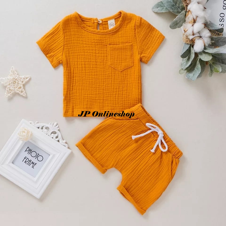 Setelan ORGANIK (SNI) // Stelan Kemeja Anak Bahan IMPORT PREMIUM