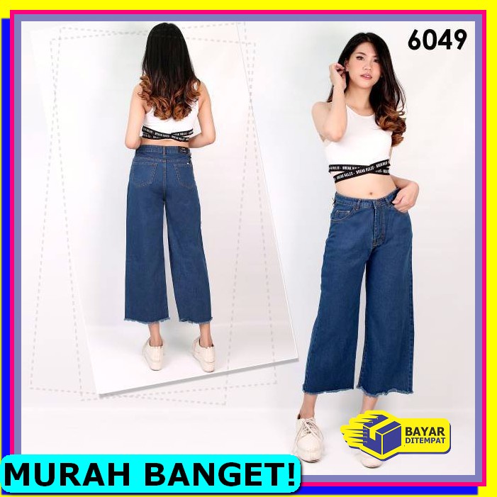 Amara Boyfriend Pant Celana Jeans Wanita Sobek Murah Jin Cewe Kek YI560 Fwr - 27-34 Kulot Jeans Frin
