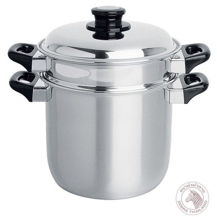 Zebra Double Boiler 20 Cm (173220) / Panci Stainless Steel