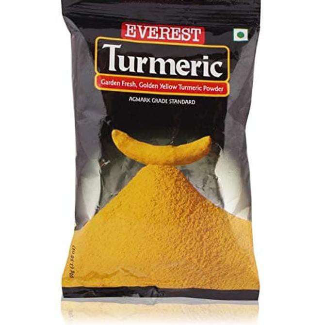 

BERKUALITAS! Indian Golden Yellow Turmeric Powder EVEREST 100 gr Kunyit Bubuk