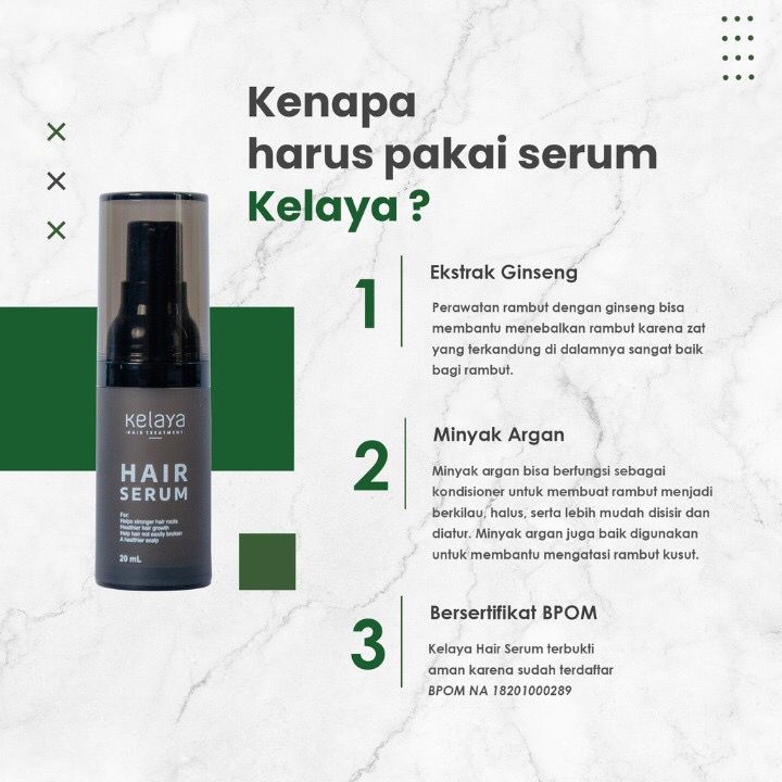 KELAYA Hair Treatment Shampoo - Hair Serum - Minyak Kemiri / Anti Rontok / Penumbuh Rambut 250ml