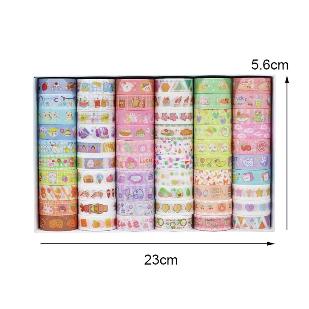 Preva 60Rolls/Set Washi Tape Baru Kualitas Tinggi Scrapbooking Gadis Hati Kreatif Alat Tulis INS DIY Bahan