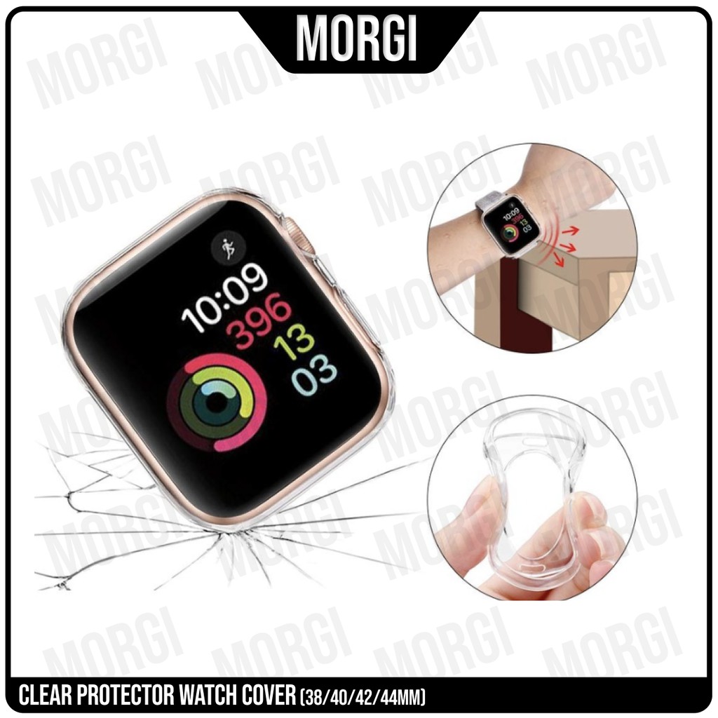 Clear Protector Watch Cover Soft Case Apple Series 6 SE 8 7 5 4 3 2 1 40mm 44mm 45mm 41mm Bumper Untuk iWatch 42mm 38mm Softcase Jam Full Screen Protector 38 40 41 42 44 45