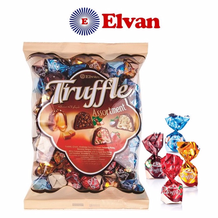 

ELVAN TRUFFLE CHOCOLATE COKELAT TURKI 500GRAM