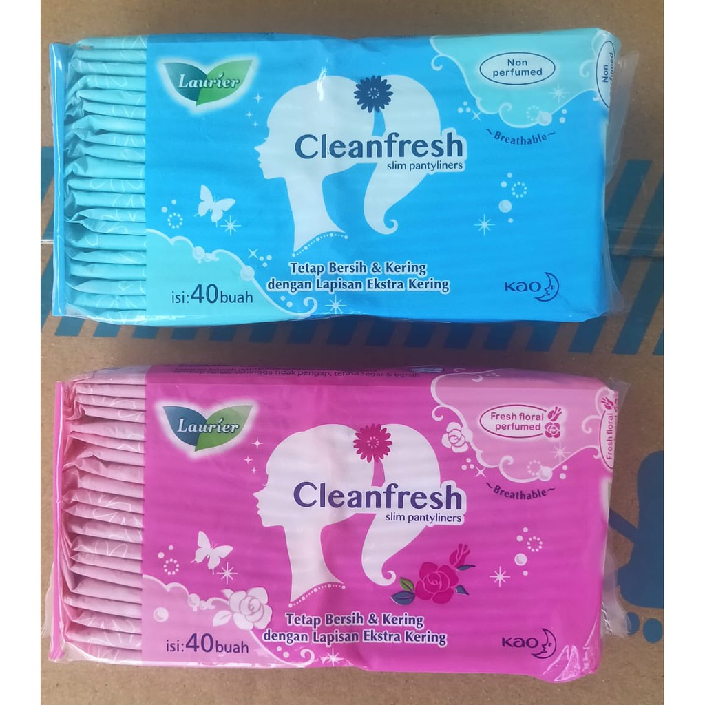 Laurier Pantyliner Cleanfresh Non Perfume 40/ Parfume40