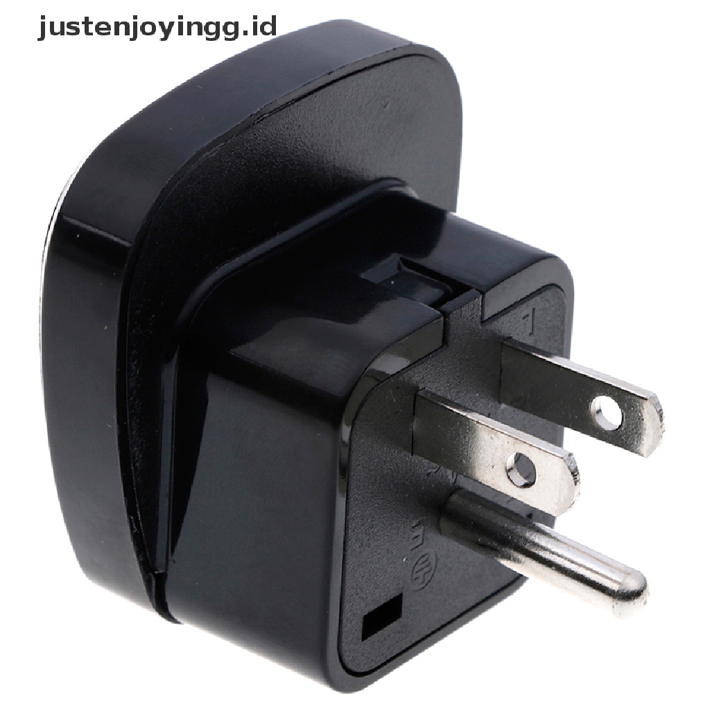 // justenjoyingg.id // Universal EU UK AU to US USA Canada AC travel power plug adapter converter ~