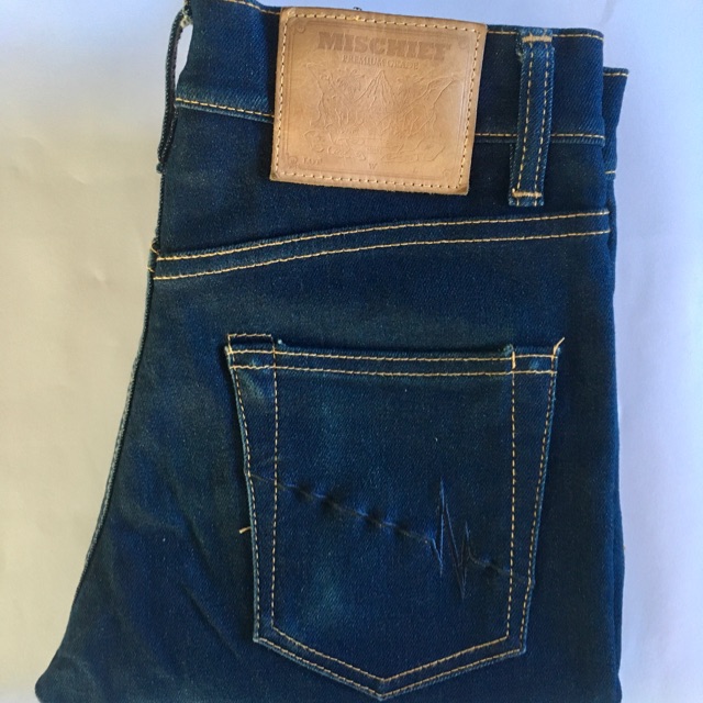 Mischief Jeans Denim SM-002 Non Selvedge Selvage Raw Dry Unwash Second Preloved Bekas
