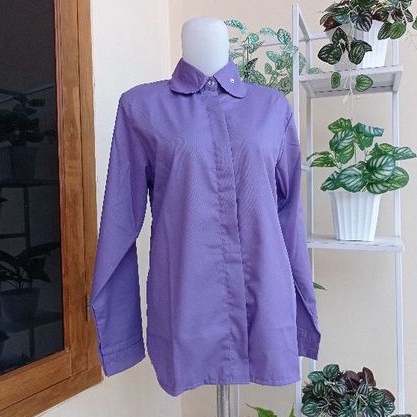 KEMEJA WANITA JUMBO XXL XXXL XXXXL CASUAL POLOS TOYOBO-2