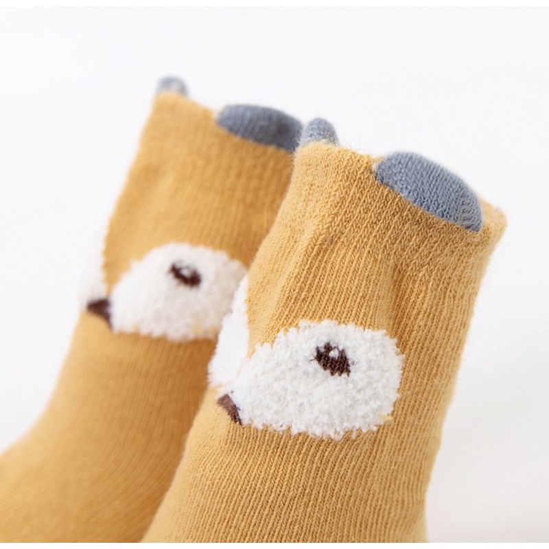 Kaos Kaki Bayi Import Antislip Model FOX or BEAR / Baby Cute Socks