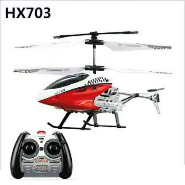 Mainan Remote Control RC Helicopter HX703 Edukasi Helikopter Radio Kontrol Edukatif