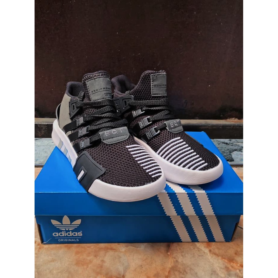 ADIDAS EQT ADV BasketBall Black White High Premium Original Sepatu