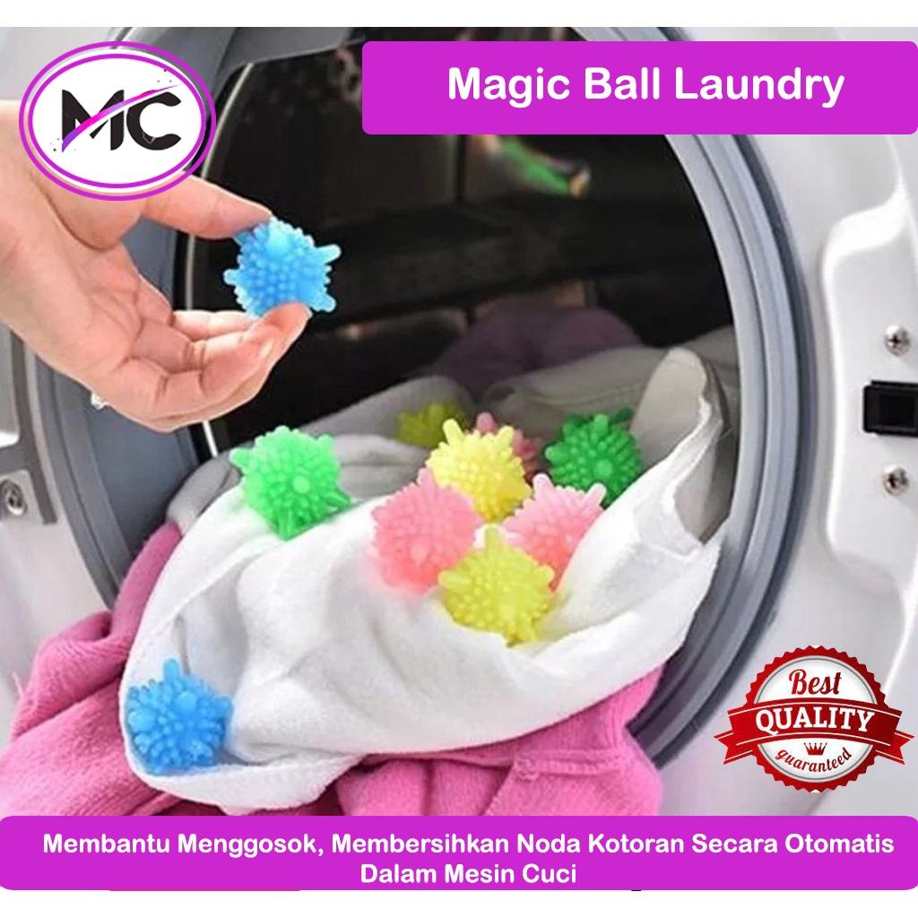 Bola Mesin Cuci Anti Kusut Laundry Magic Ball Pakaian Baju Celana Bersih Import