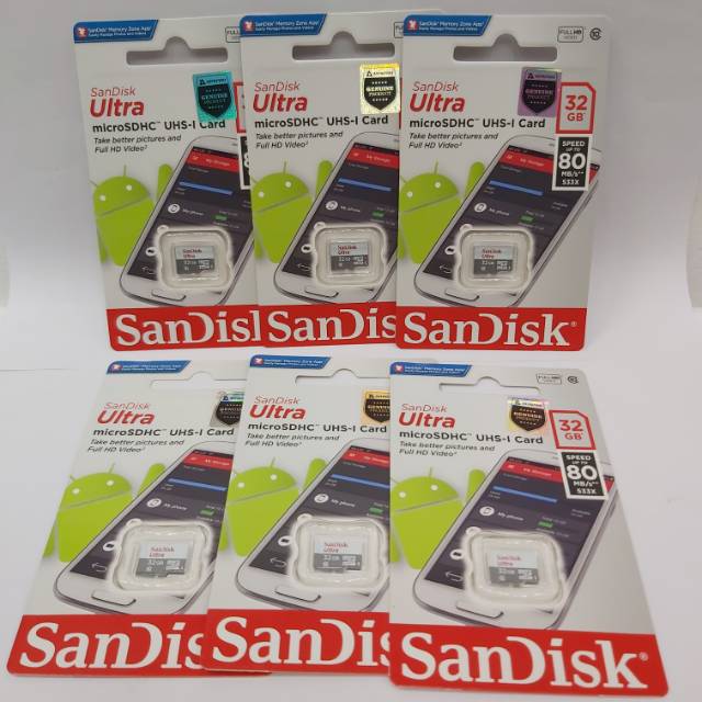 Memory Micro SD Sandisk Ultra 32gb Class 10 Speed  100 Mbps