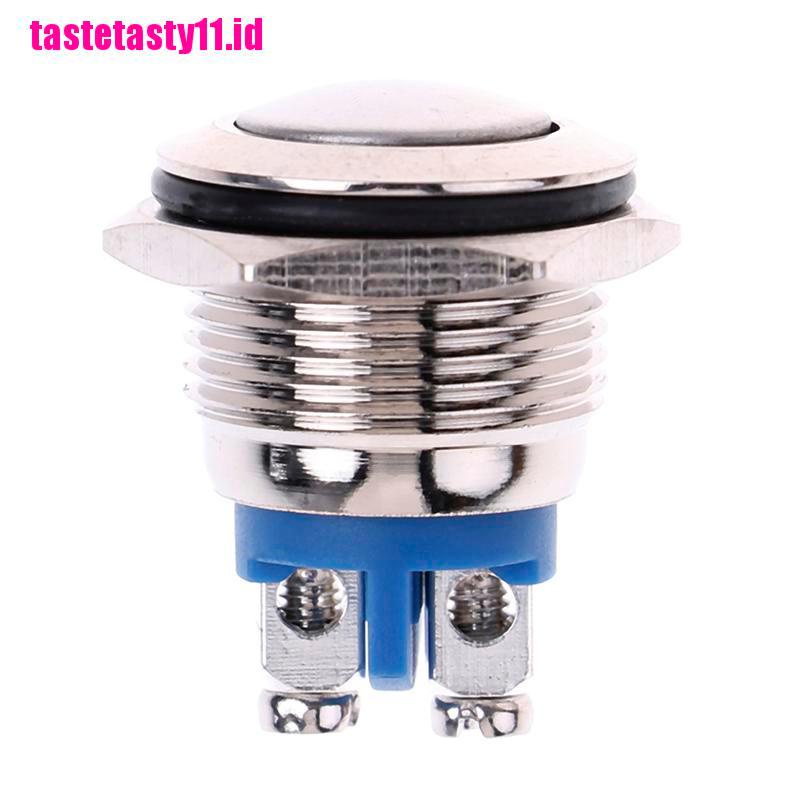1 Pc Tombol Tekan momentary Bahan metal Anti Air Ukuran 16mm