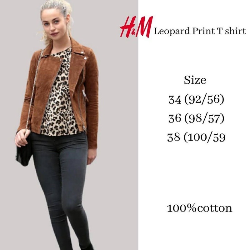 H&M BLOUSE LEOPARD || BAJU WANITA || TSHIRT HNM