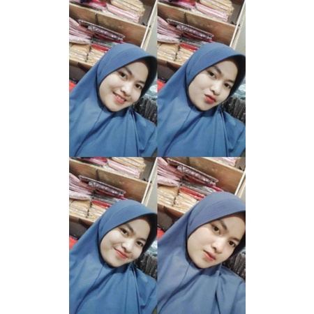 Hijab Bergo Hamidah Jersey Pet Jumbo L