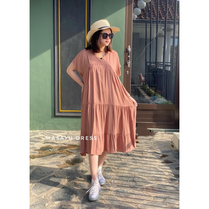 MASAYU HOMEDRESS || DRESS POLOS MURAH || BISA COD
