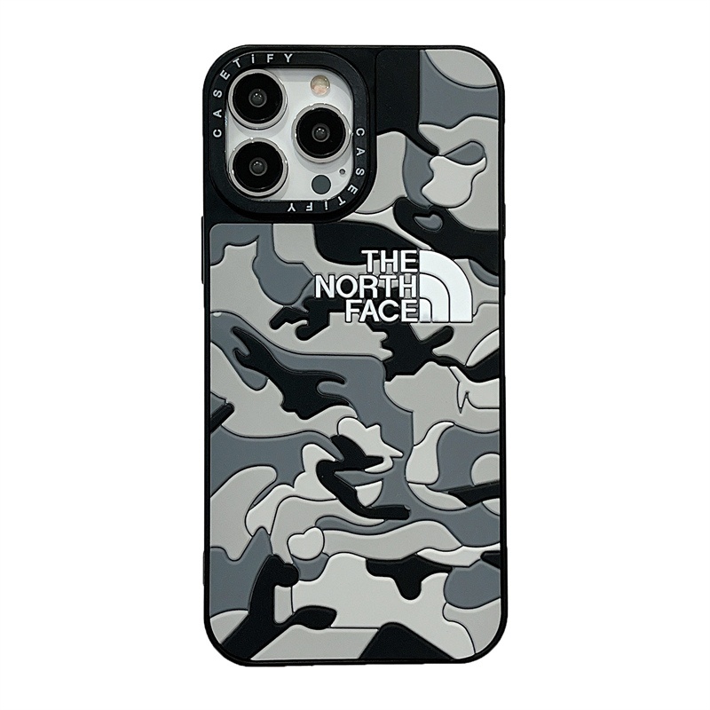 Casing Silikon Motif Camo 3D Untuk iPhone 11 12 13 14 Pro X XS MAX XR