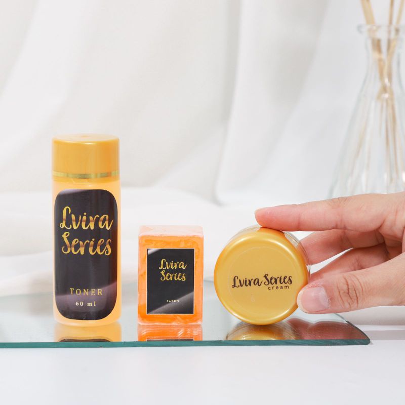 Lvira series (Cream+Toner+Sabun wajah)