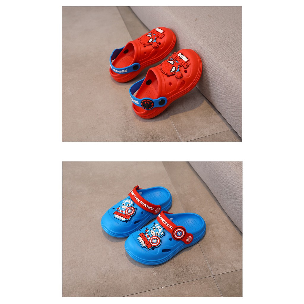 SANDAL ANAK LAKI-LAKI SLOP CROCS DISNEY MARVEL ANTI-SLIP CR