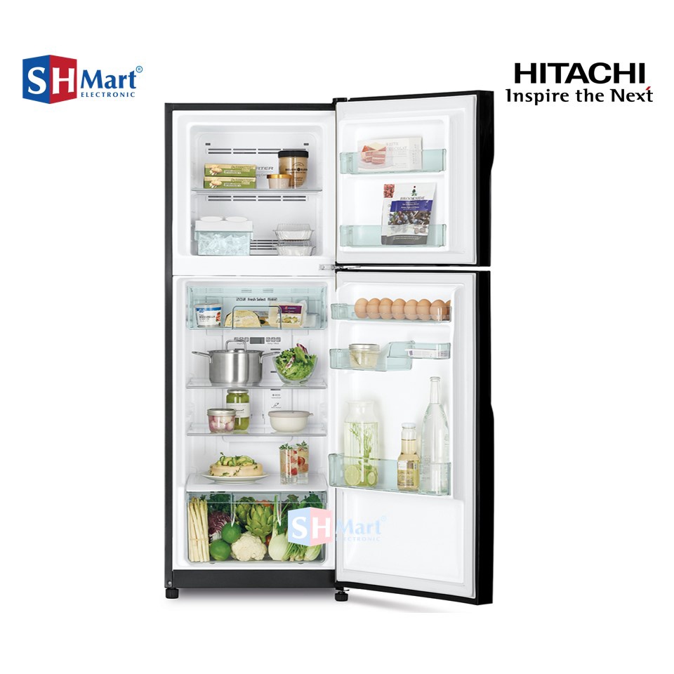 KULKAS HITACHI 2 PINTU KAPASITAS 203 LITER R-H24PGD7 / RH24PGD7 HEMAT LISTRIK GARANSI RESMI (MEDAN)