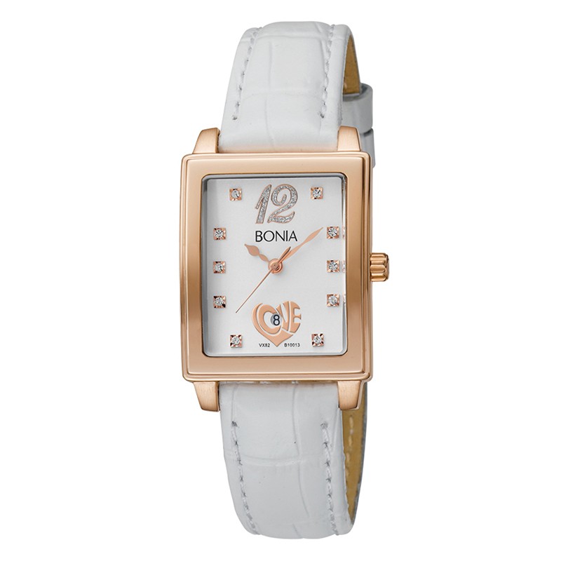 Jam Tangan Bonia B10013-1259V - Jam Tangan Wanita - White Rosegold