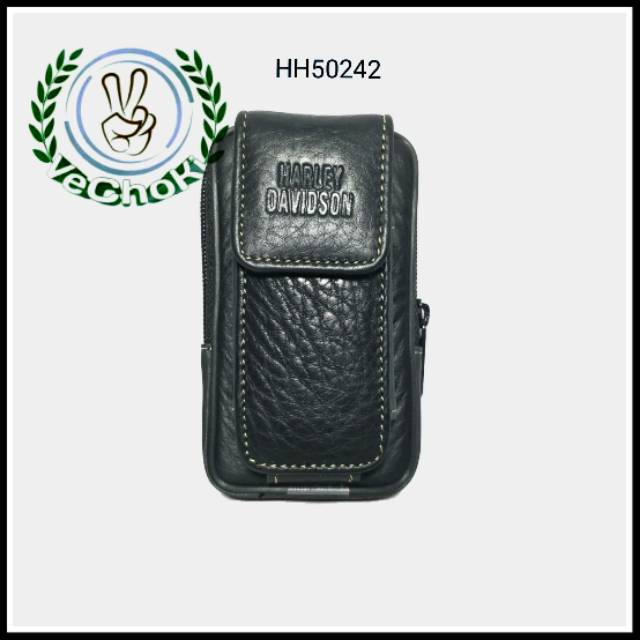 Sarung HP case Kulit Sapi Asli - Harley Davidson