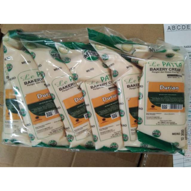 

Mero lepatta bakery cream durian 250 gr