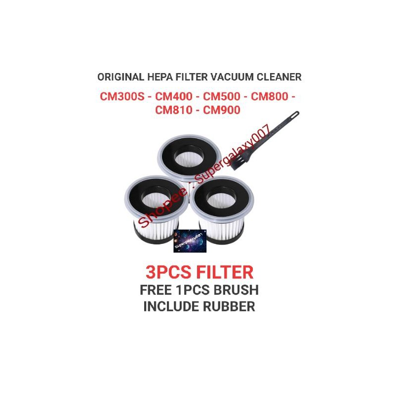 Hepa FIlter Deerma Vacuum Cleaner for Deerma CM800 CM810 CM300S (3 PCS)