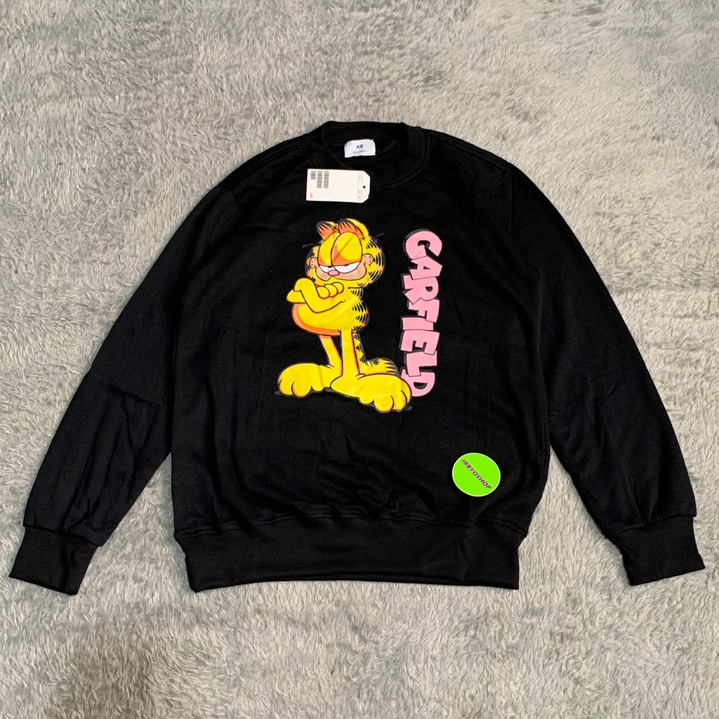 SWEATER CREWNECK H&amp;M GARFIELD PREMIUM FULLTAG